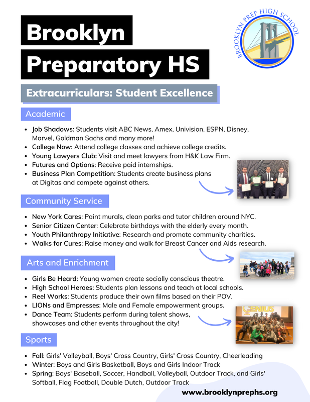 Curriculum Sequence - BROOKLYN PREPARATORY HIGH SCHOOL